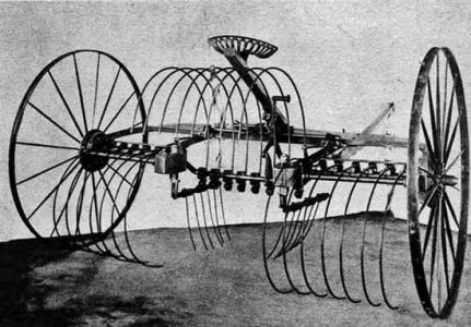 Who Built This Horse-Drawn Rake? Image